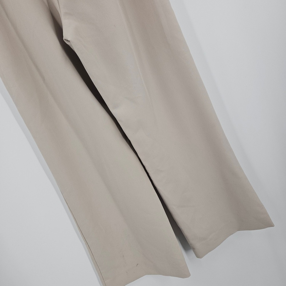 Abercrombie & Fitch Wide Leg Pants Beige High Rise Pleated Tailored NWT Size 28 - Picture 7 of 11
